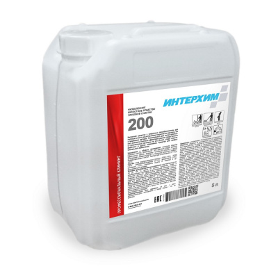 ИНТЕРХИМ 200, кислотное низкопенное средство для послестроительной глубокой очистки полов